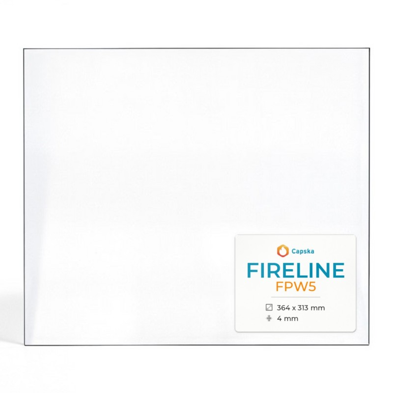 Vitre Fireline FPW5 - Verre Rectangle pour poêle à bois