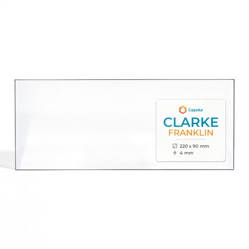 Clarke FRANKLIN Glass - Rectangular Panel for Wood Burning Stove