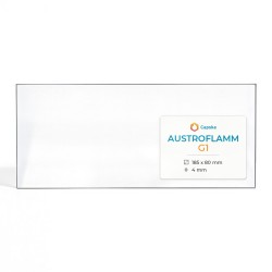 Austroflamm G1 Glass - Rectangular glass panel for wood burning stove
