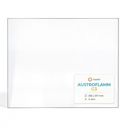 Austroflamm G3 Glass - Rectangular glass panel for wood burning stove