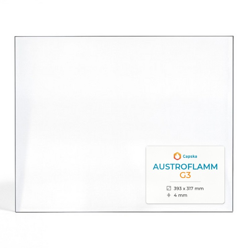 Austroflamm G3 Glass - Rectangular Panel for Wood Burning Stove