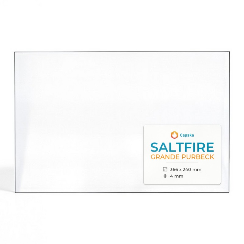 Saltfire GRANDE PURBECK Glas - Rechteck Kaminglas für Kaminofen