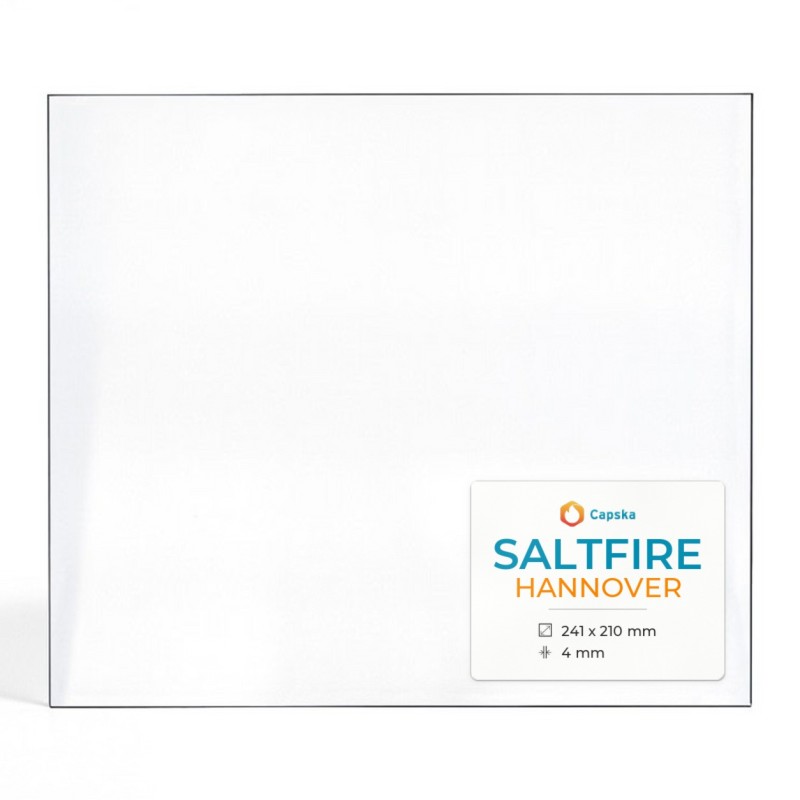 Saltfire HANNOVER Glas - Rechteck Kaminglas für Kaminofen