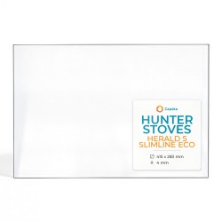 Vetro Hunter HERALD 5 SLIMLINE ECO - Vetro Rettangolo per stufa a legna