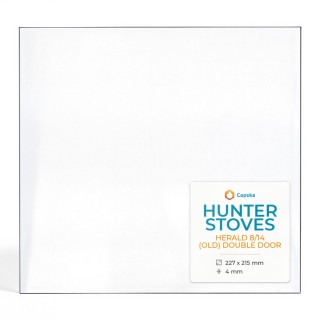 Vetro Hunter HERALD 8/14 Double Door - Vetro Rettangolo per stufa a legna