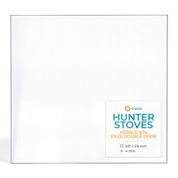 Hunter HERALD 8/14 (OLD) DOUBLE DOOR Glas - Rechteck Kaminglas für Kaminofen