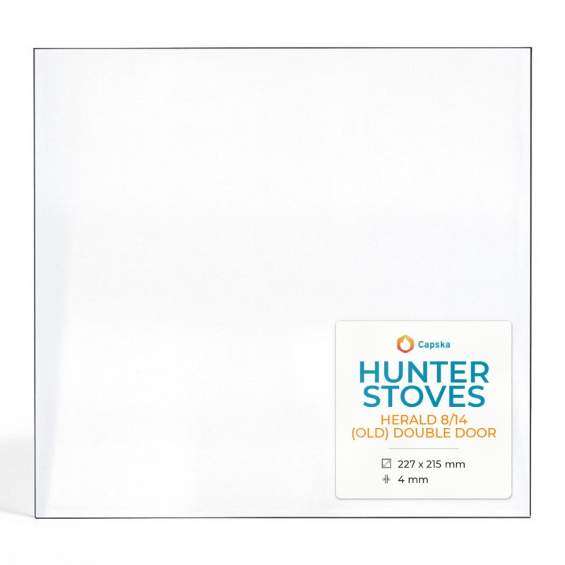 Kaminglas Hunter HERALD 8/14 (OLD) DOUBLE DOOR Glas - Rechteck