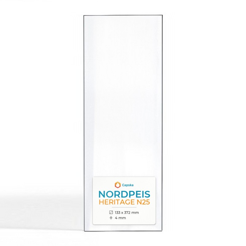 Verre Nordpeis HERITAGE N25 - Dimensions 133 x 372 x 4 mm
