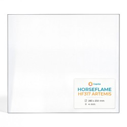 Horseflame HF317 ARTEMIS Glas - Rechteck Kaminglas für Kaminofen