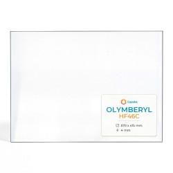 Olymberyl HF46C Glas - Rechteck Kaminglas für Kaminofen