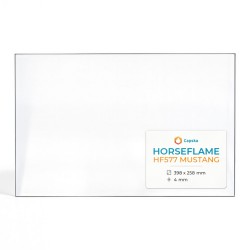 Horseflame HF577 MUSTANG Glass - Rectangular glass panel for wood burning stove