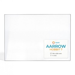 Aarrow HOBBIT 7 Glass - Rectangular glass panel for wood burning stove