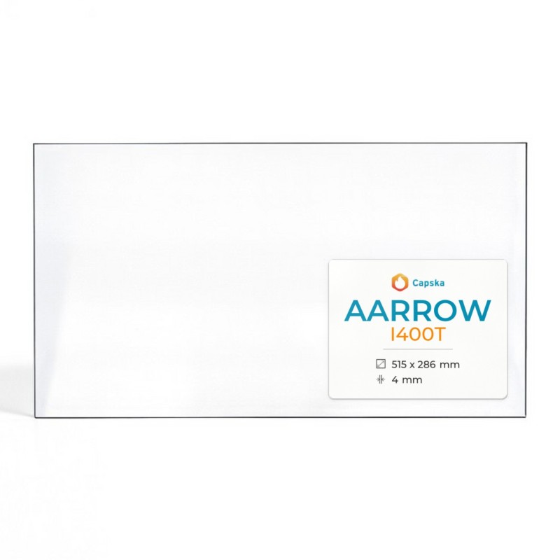 Vitre Aarrow I400T - Verre Rectangle pour poêle à bois