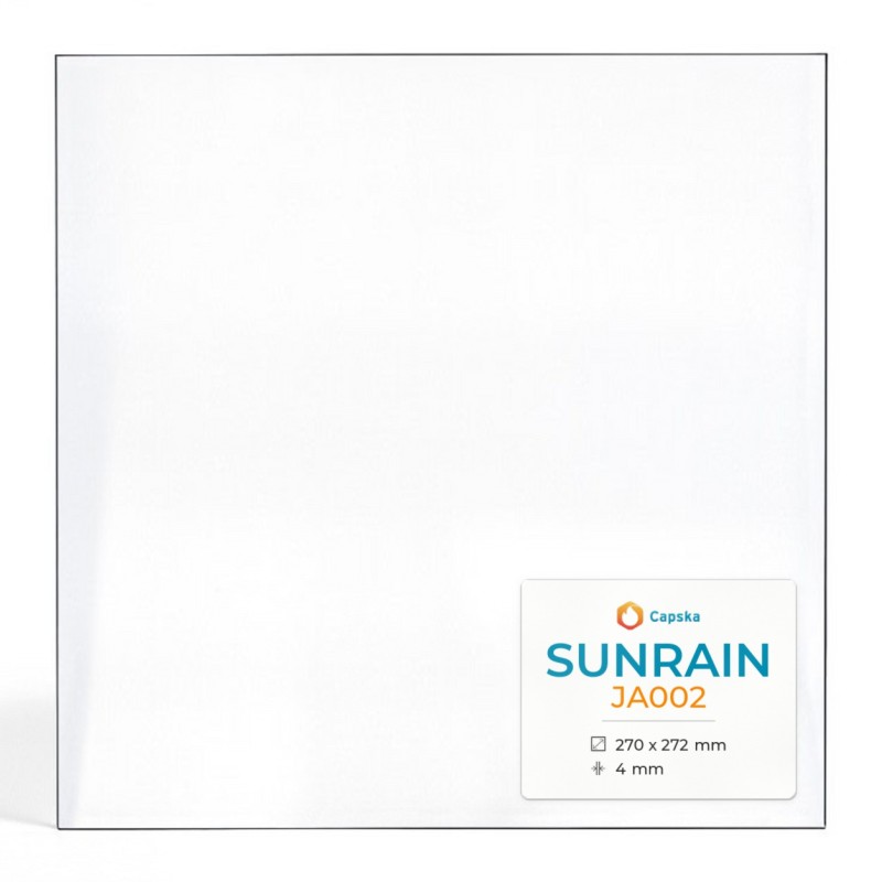 Vitre Sunrain JA002 - Verre Rectangle pour poêle à bois