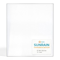 Vitre Sunrain JA006/BACK BOILER - Verre Rectangle pour poêle à bois