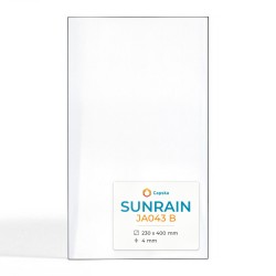 Sunrain JA043 B Glas - Rechteck Kaminglas für Kaminofen