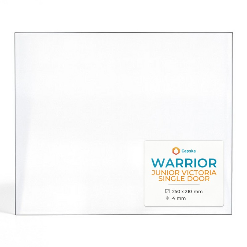 Warrior JUNIOR VICTORIA SINGLE DOOR Glass Panel for Wood Burning Stove