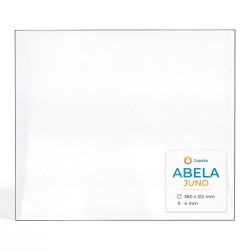 Abela JUNO Glas - Rechteck Kaminglas für Kaminofen