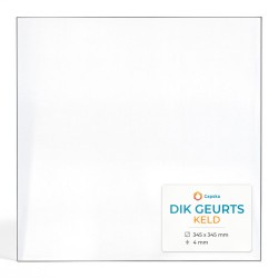 Dik Geurts KELD Glass - Rectangular glass panel for wood burning stove