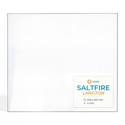 Saltfire LANGTON Glass - Rectangular glass panel for wood burning stove