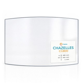 Chazelles CG800 Glas - Kaminglas für Kaminofen