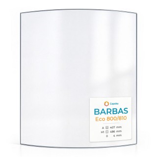 Barbas ECO 800/810 Curved Glass Panel for Wood Burning Stove