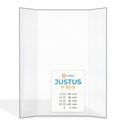 Justus P 50-5 Glass - Prismatic glass panel for wood burning stove