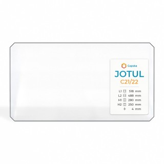 Vetro Jotul C21/22 - Vetro 4 falde tagliate per caminetto