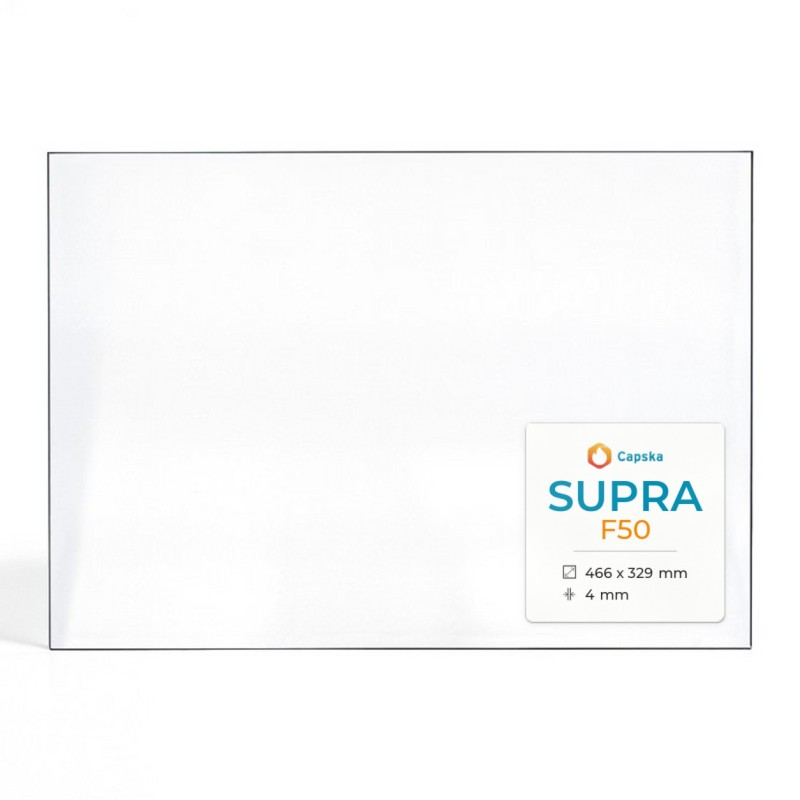 Vitre Supra F50 - Verre Rectangle pour poêle à bois