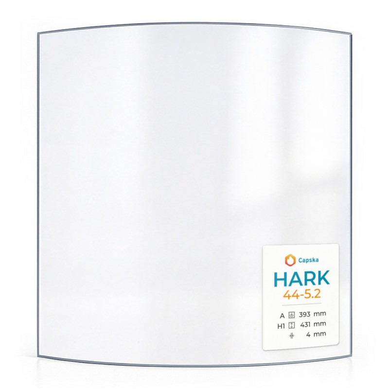 Vitre Hark 44-5.2 - Verre Courbe pour poêle à bois