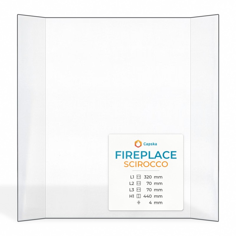 Kaminglas SCIROCCO Prismatisch - FIREPLACE