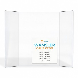 Wamsler OPUS KF 101 Glas - Prismatisch Kaminglas für Kaminofen