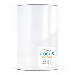 Focus GAMMA Glass - Curved Glass Panel for Wood Burning Stove