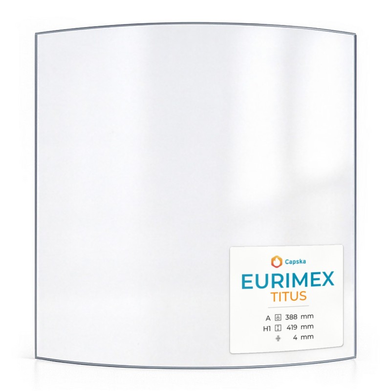 Vitre Eurimex TITUS / TITUS 2 - Verre Courbe pour poêle à bois
