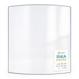 RIKA IMPOSA Glass Panel for Wood Burning Stove - Curved Design