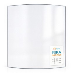Vitre Rika IMPOSA - Verre Courbe pour poêle à bois