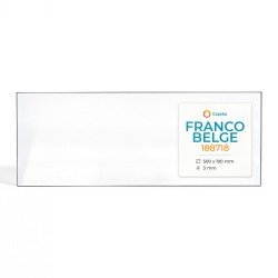 Franco Belge 188718 Glas - Rechteck Kaminglas für Kaminofen