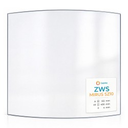 Vitre Zws MIRUS SZ10 (512x490) - Verre Courbe pour poêle à bois