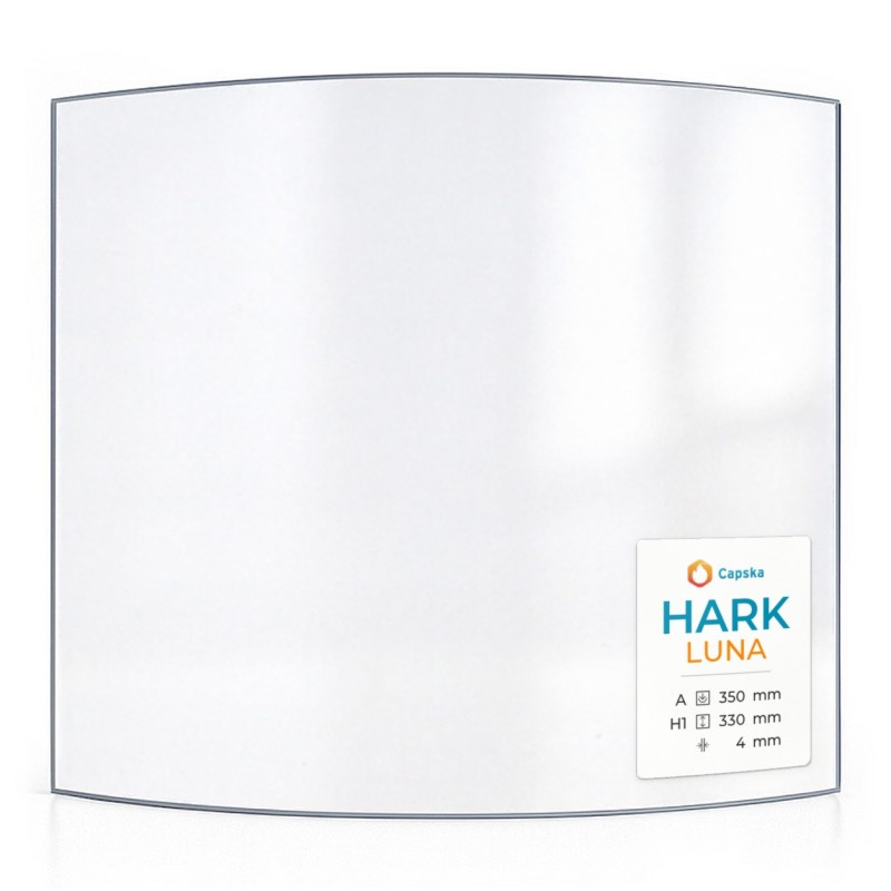 HARK LUNA Curved Glass Panel for Wood Burning Stove