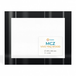 Vitre MCZ VIVO 70Q WOOD - Verre Rectangle Sérigraphié pour insert (+ joint)
