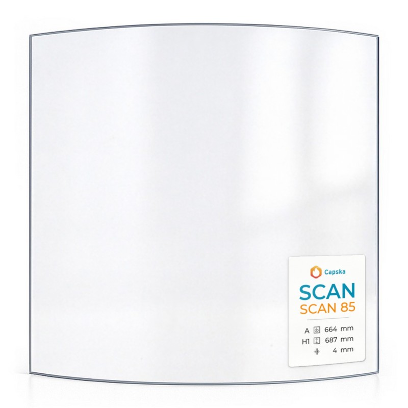 SCAN 85 Glas - Kaminglas für Kaminofen