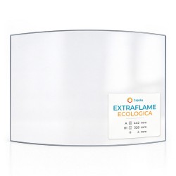 Curved Replacement Glass for Eurimex Cirrus Wood stoves