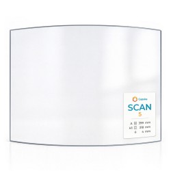 Scan 5 (57050031) Glass - Curved glass panel for wood burning stove