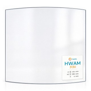 Hwam 3130 Glass - Curved Glass Panel for Wood Burning Stove