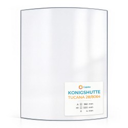 Vitre Konigshutte TUCANA 28/8064 - Verre Courbe