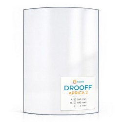 Drooff APRICA 2 Glass - Curved glass panel for wood burning stove