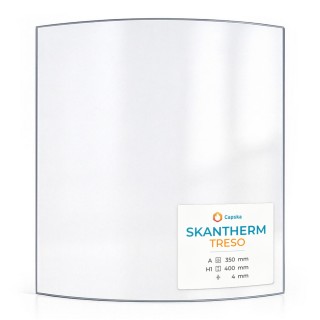 Wood Burning Stove glass for Skantherm Treso - High quality ceramic glass - Capska