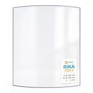 Vitre pour poêle à bois Rika FOX II - Verre courbe - Capska
