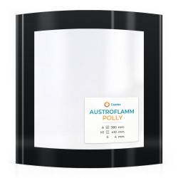 Vetro Austroflamm POLLY - Vetro Curvo Serigrafato per stufa a pellet