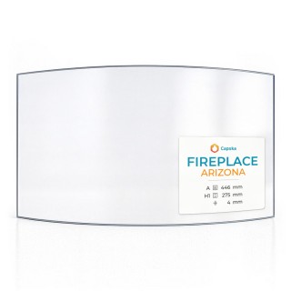 Glas für Kaminofen Fireplace ARIZONA - Hochwertiges Keramikglas - Capska